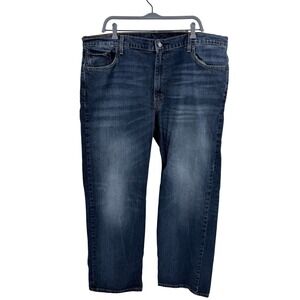 Levis 569 Loose Straight Leg Mens Blue Denim Jeans W42 L32.5 Medium Wash